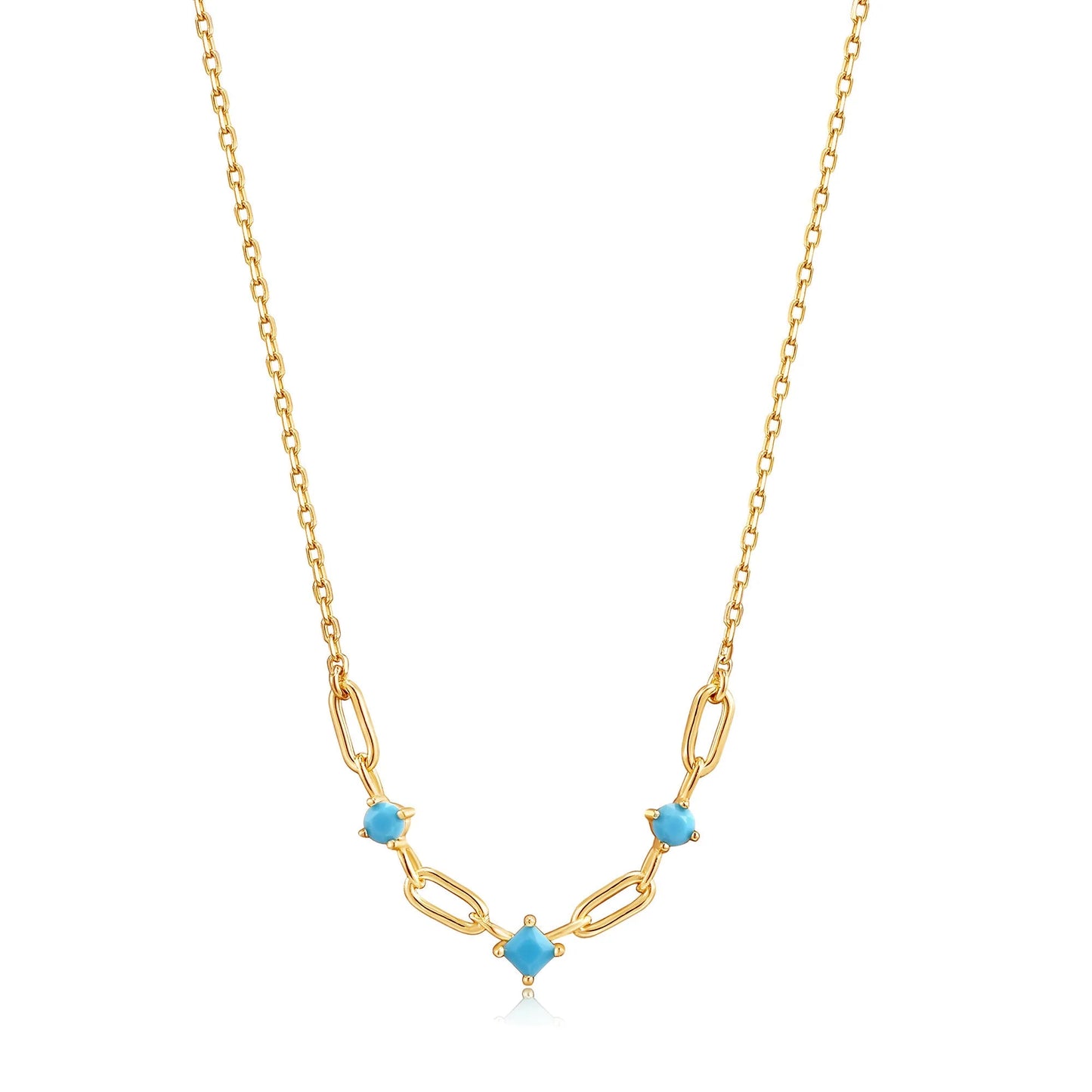 Turquoise Link Necklace