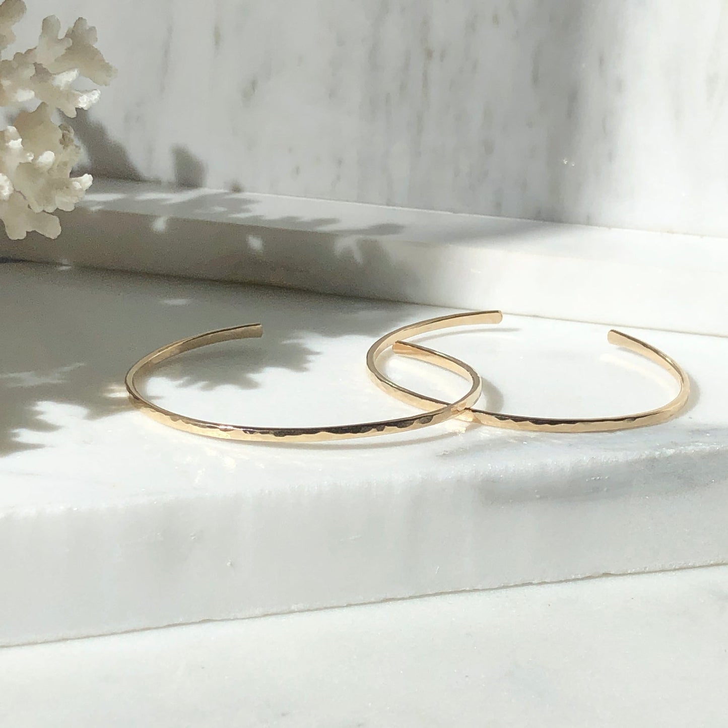 Simple Gold Cuff Bracelet